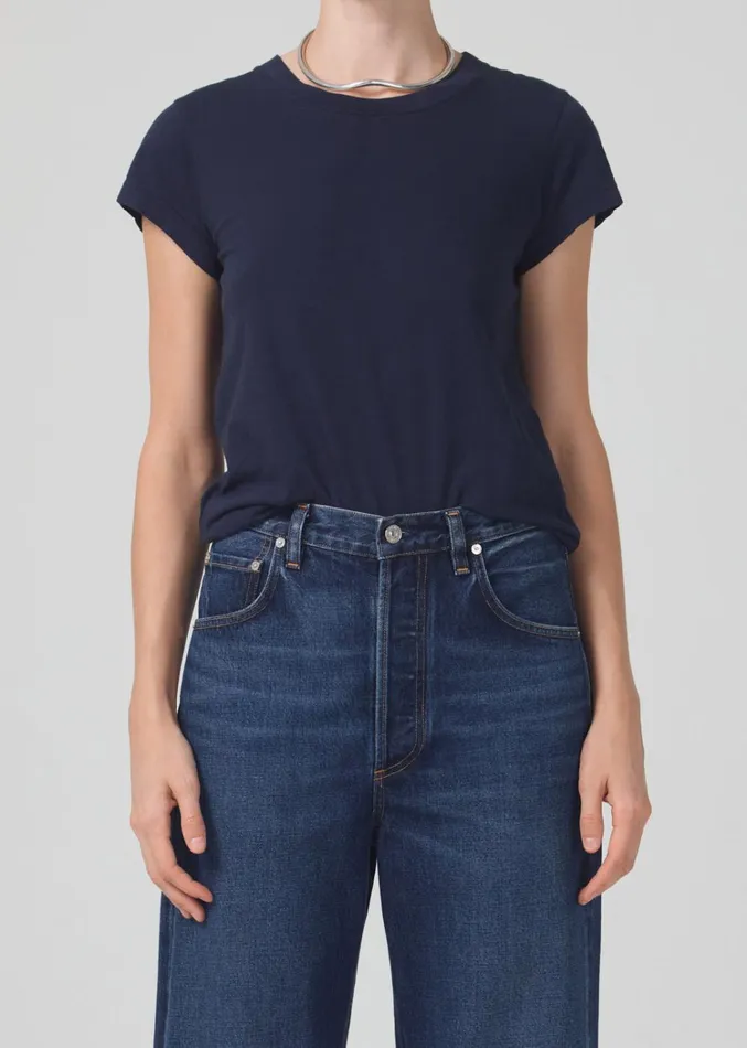 Citizens Of Humanity Juliette Slim TShirt In Navy Women Tops