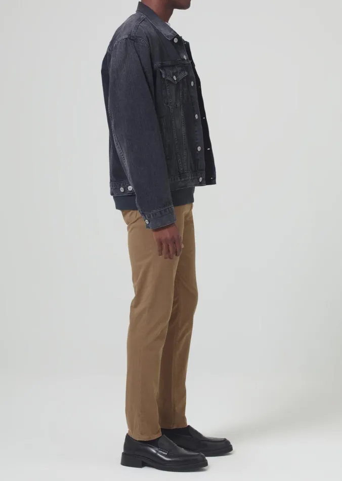 Citizens Of Humanity London Tapered Slim Stretch Twill In Dark Khaki Men Pants