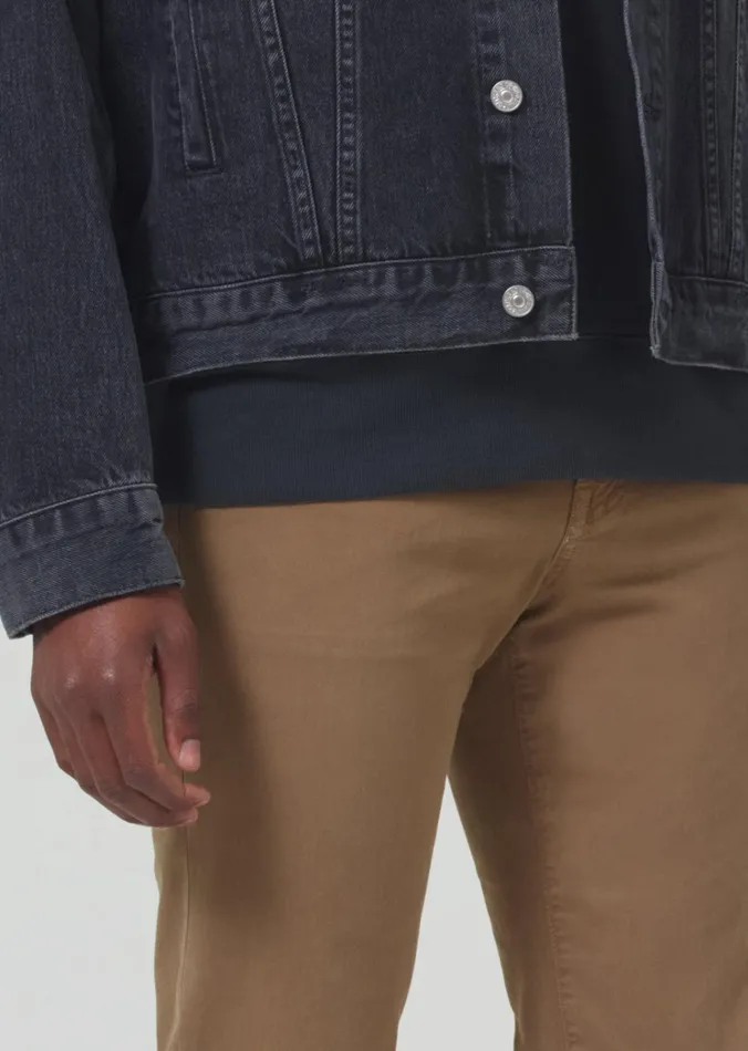 Citizens Of Humanity London Tapered Slim Stretch Twill In Dark Khaki Men Pants