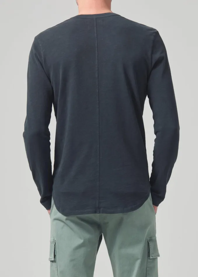Citizens Of Humanity Olympus Crewneck In Charred Cedar Men Shirts