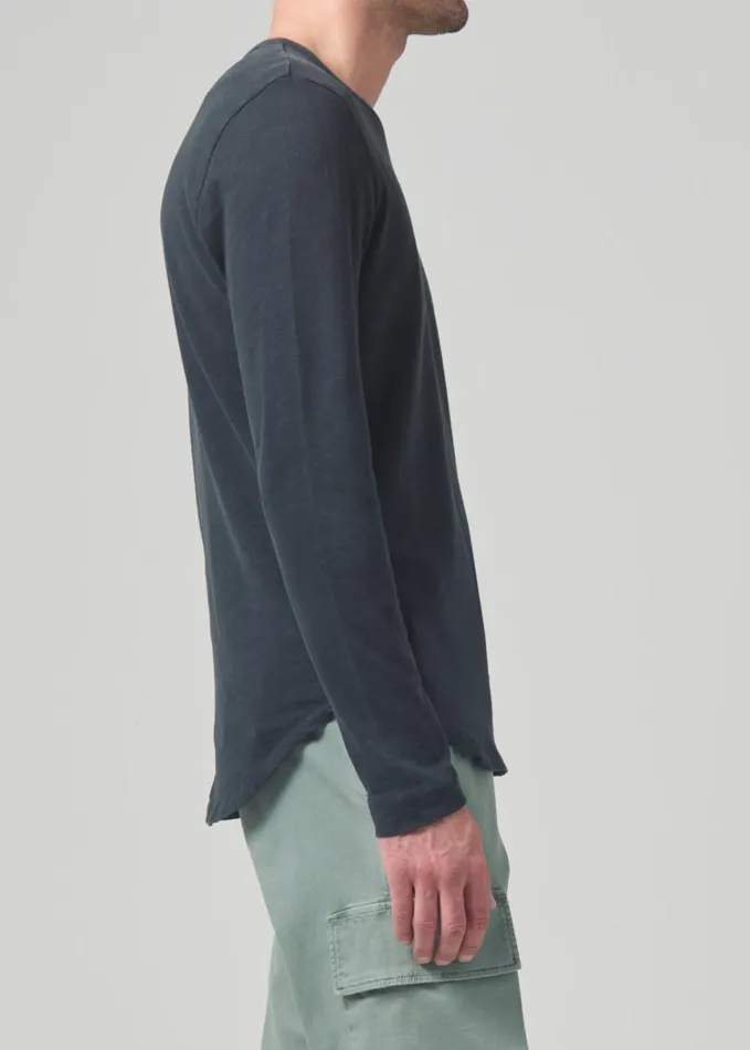 Citizens Of Humanity Olympus Crewneck In Charred Cedar Men Shirts