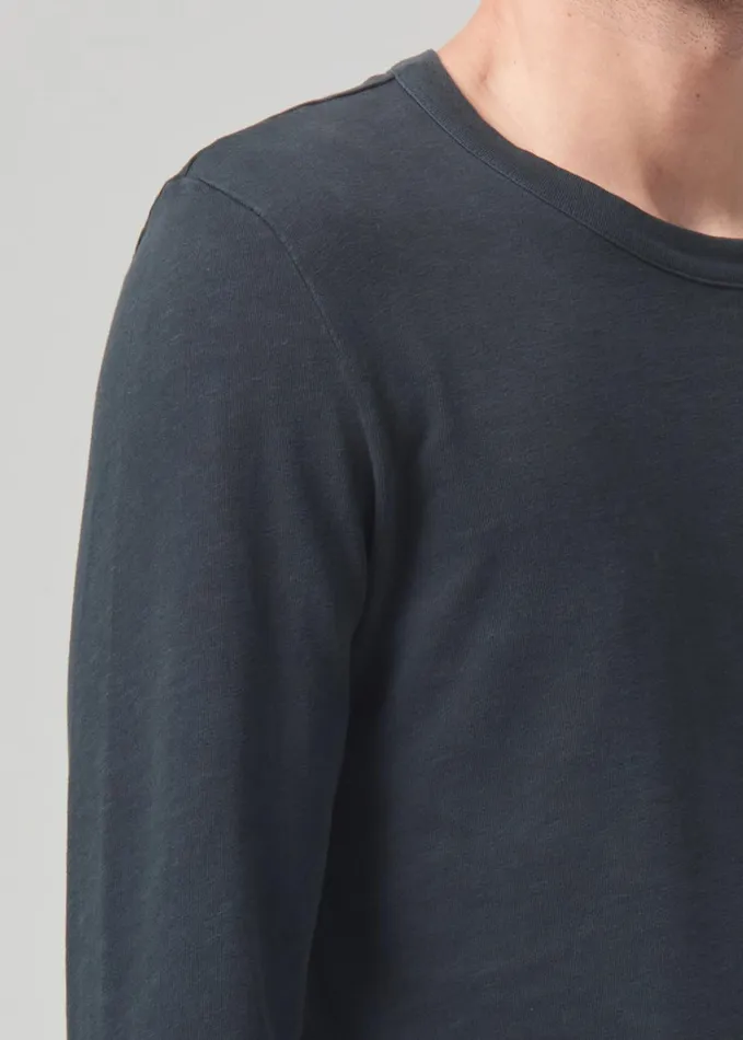 Citizens Of Humanity Olympus Crewneck In Charred Cedar Men Shirts