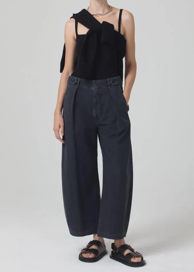 Citizens Of Humanity Payton Utility Trouser In Washed Black Women Pants