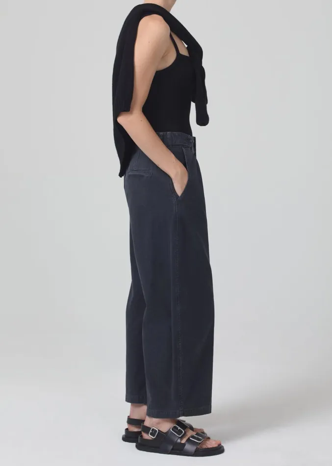 Citizens Of Humanity Payton Utility Trouser In Washed Black Women Pants
