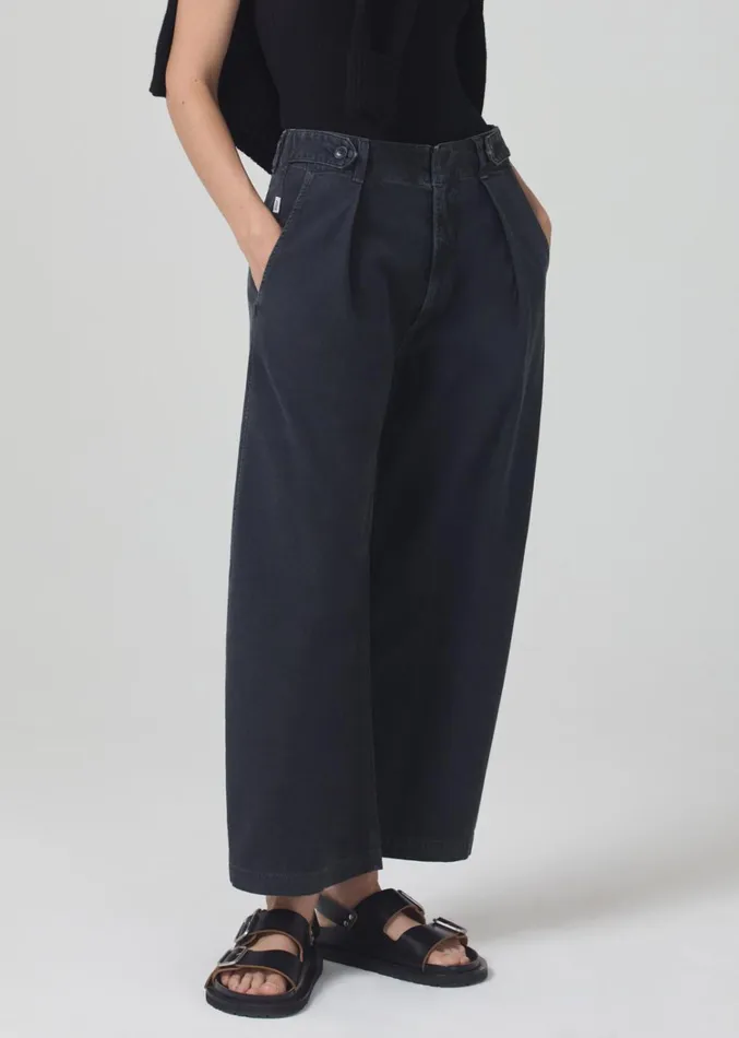 Citizens Of Humanity Payton Utility Trouser In Washed Black Women Pants