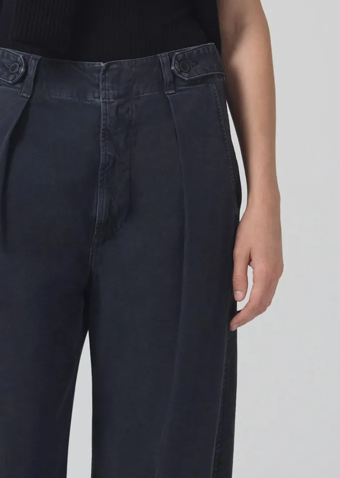 Citizens Of Humanity Payton Utility Trouser In Washed Black Women Pants