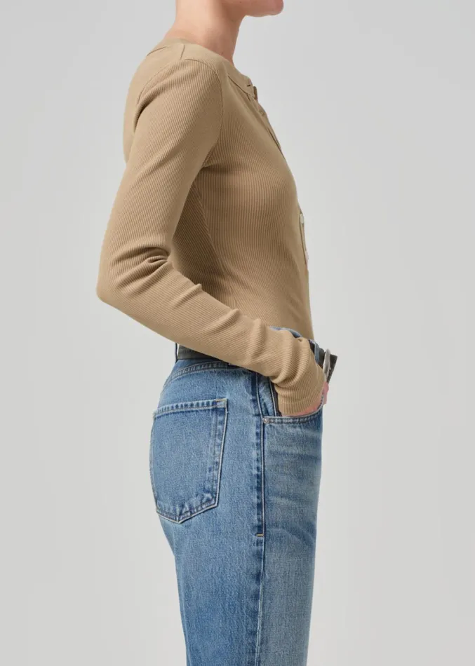 Citizens Of Humanity Varra Henley In Sandie Women Tops