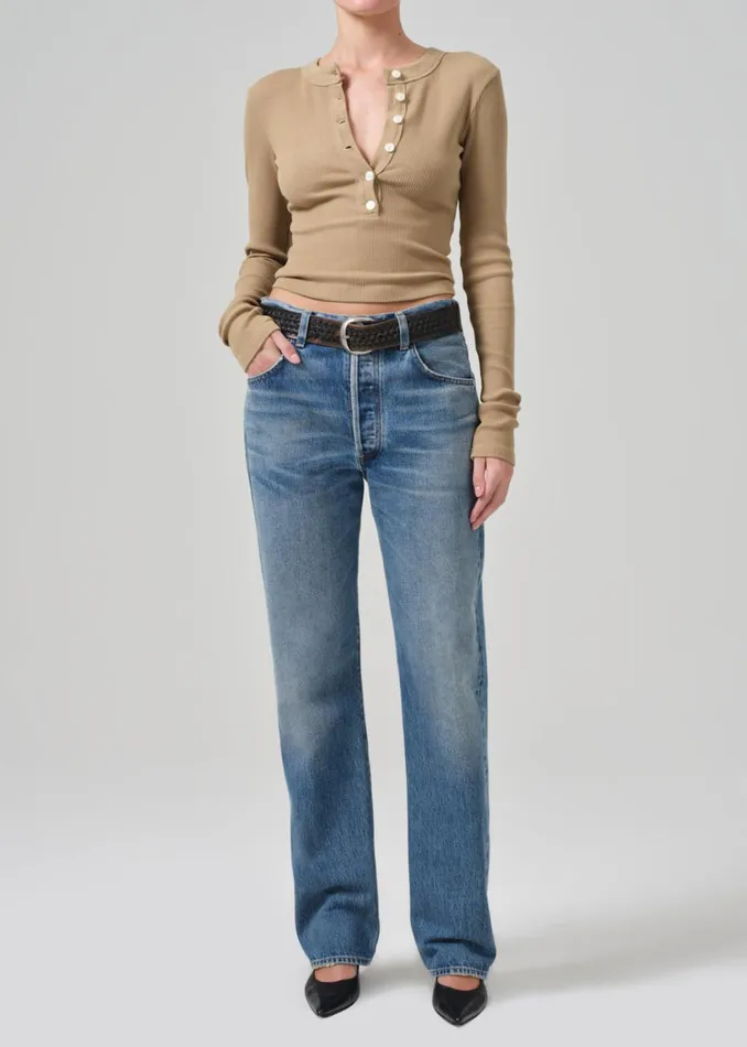 Citizens Of Humanity Varra Henley In Sandie Women Tops