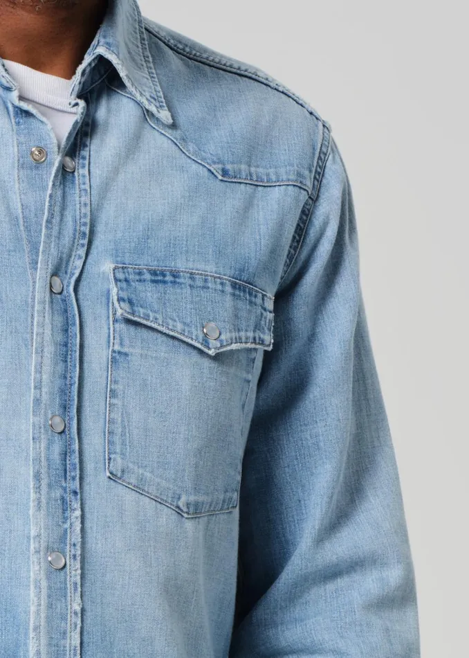Citizens Of Humanity Western Shirt In Oren Men Shirts