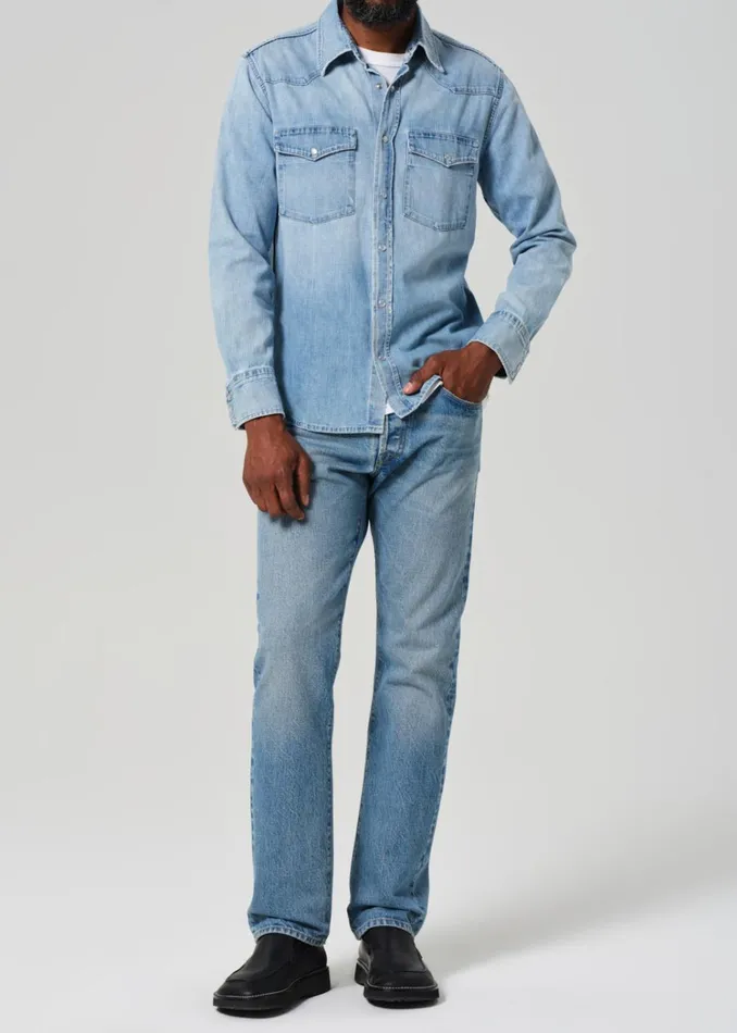 Citizens Of Humanity Western Shirt In Oren Men Shirts