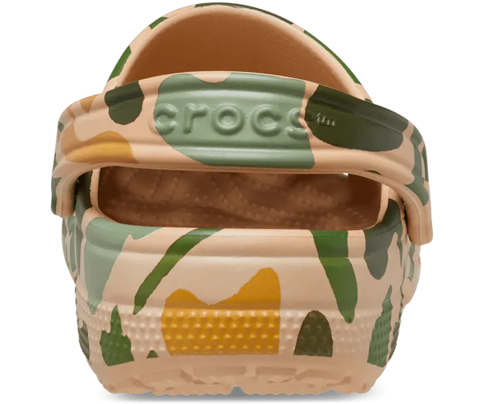 Classic Printed Camo Clog Chai Tan Women Crocs Clogs