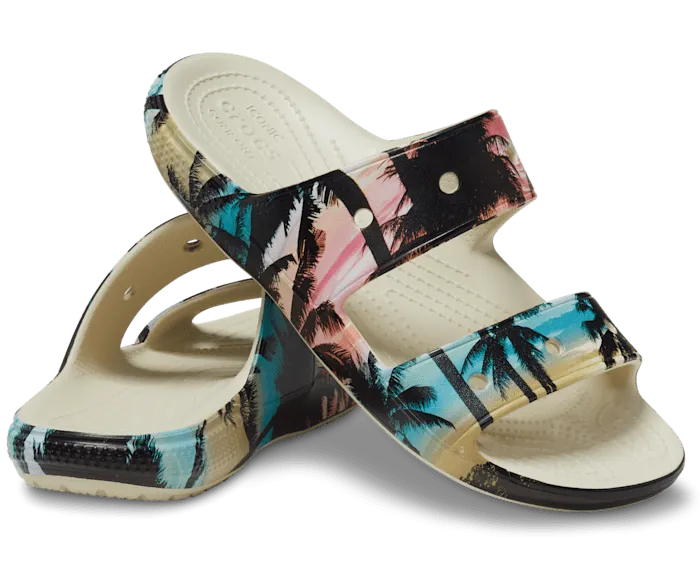 Classic Retro Resort Sandal Bone Multi Women Crocs Sandals