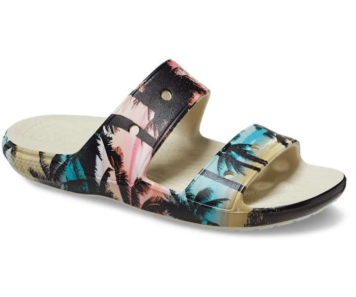 Classic Retro Resort Sandal Bone Multi Women Crocs Sandals