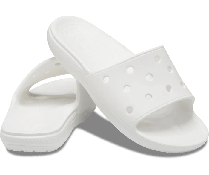 Classic Slide White Women Crocs Slides