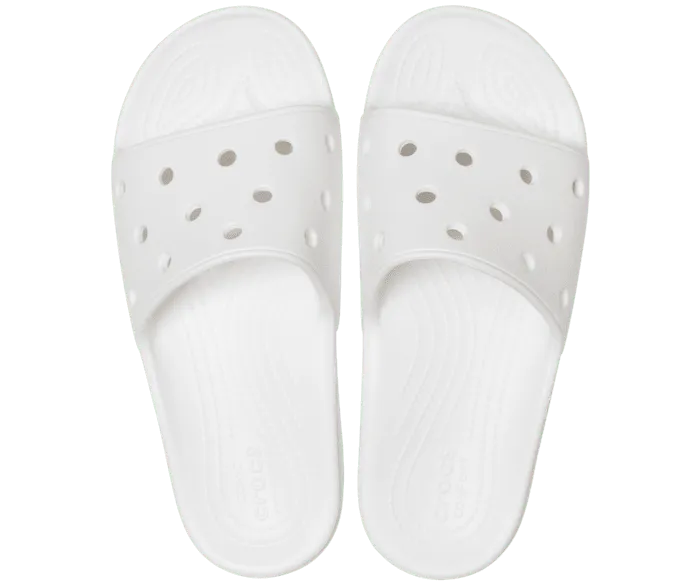Classic Slide White Women Crocs Slides