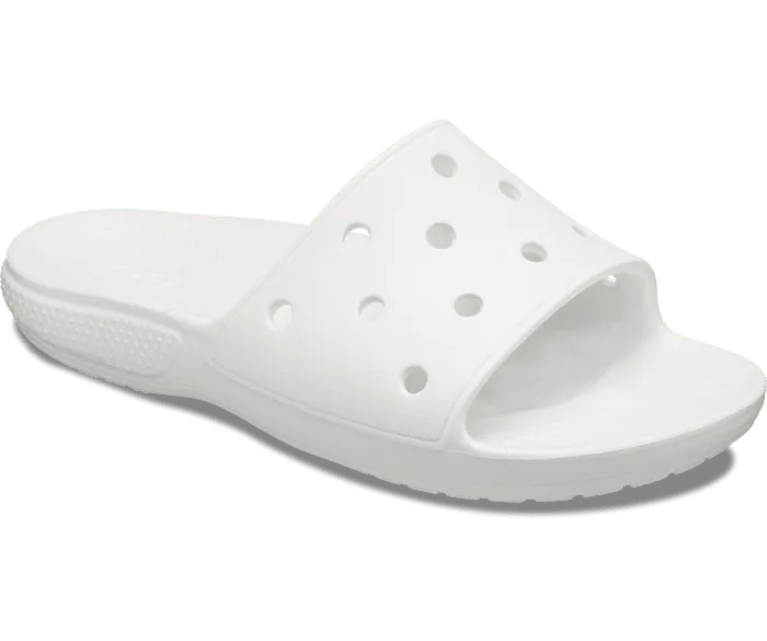 Classic Slide White Women Crocs Slides