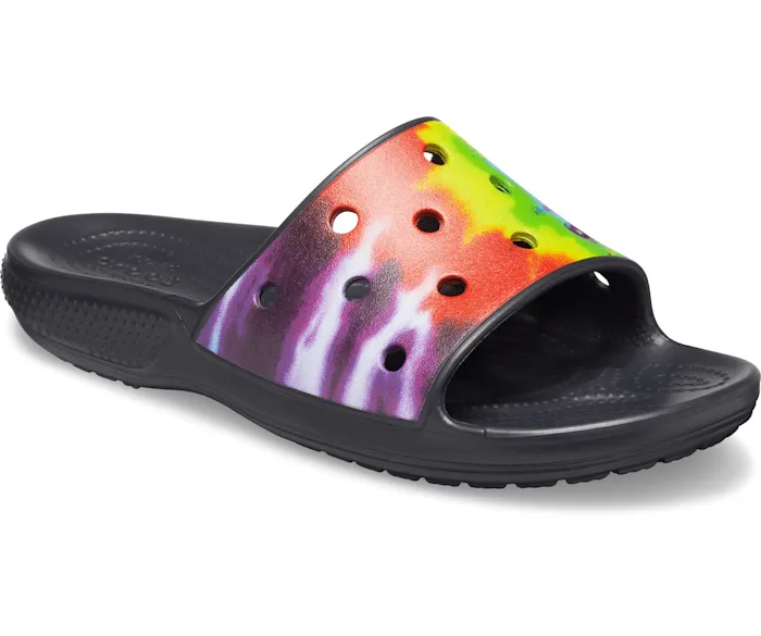 Classic TieDye Graphic Slide Multi Men Crocs Sandals
