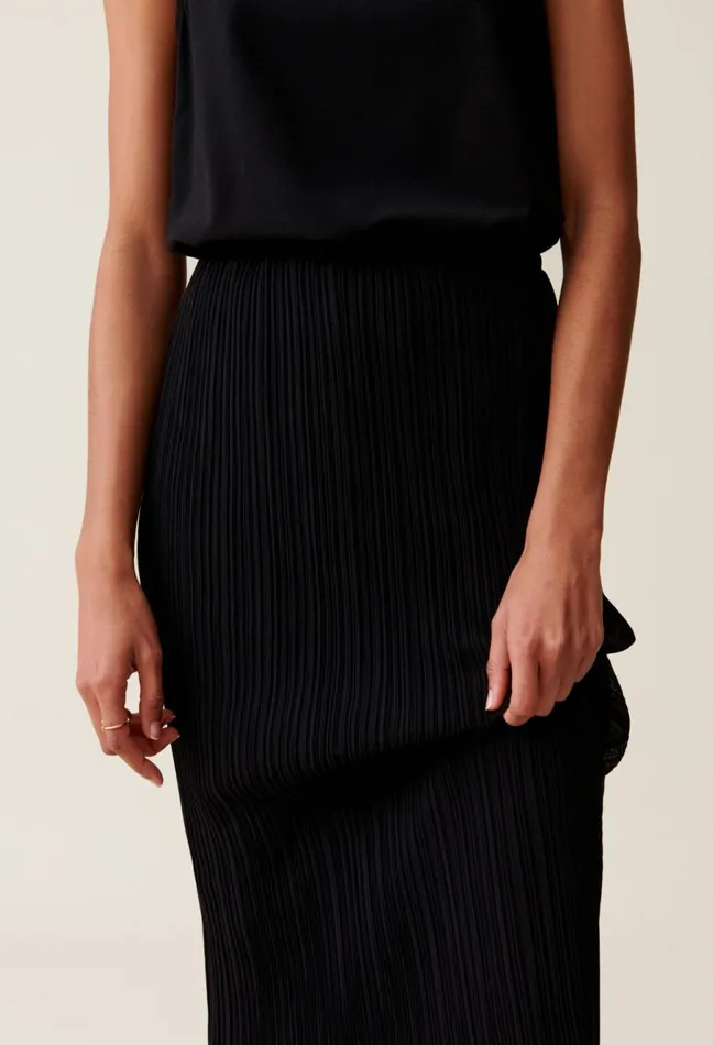 Claudie Pierlot 78 Dress With Round Neck Black Women Dresses