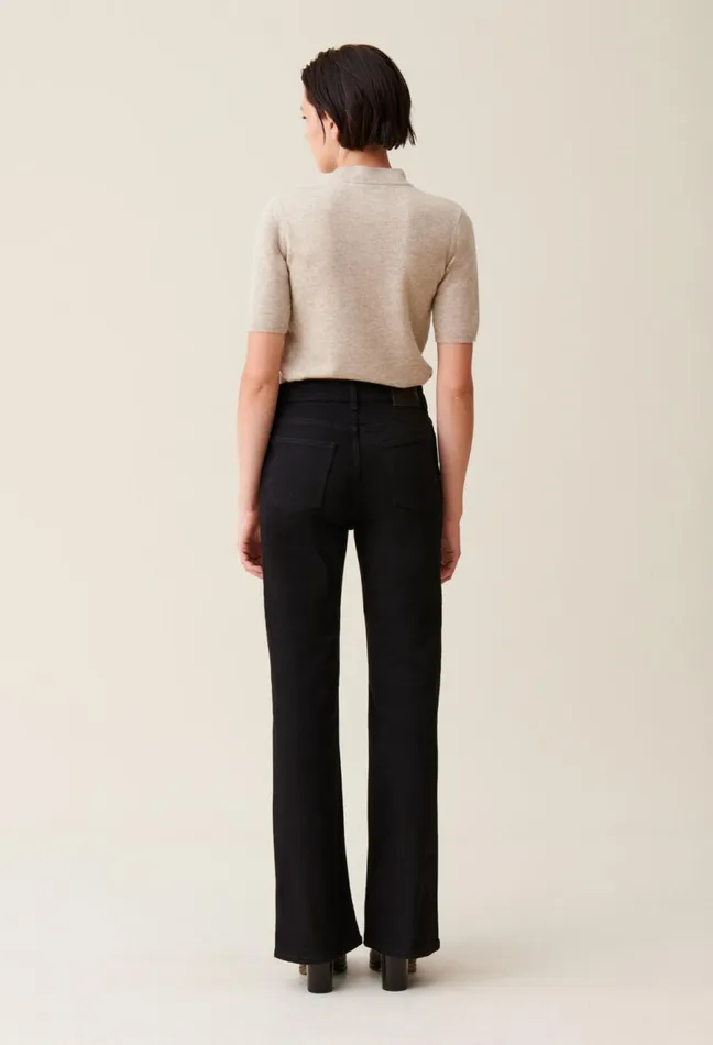 Claudie Pierlot Black Flared Jeans Women Jeans And Trousers