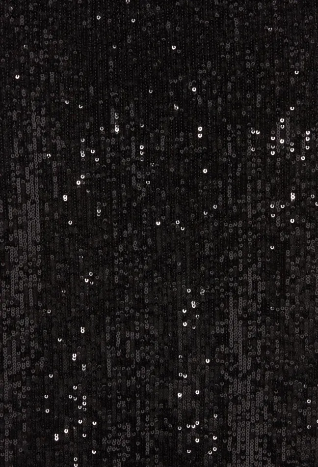 Claudie Pierlot Black Sequin Top Women Tops And Shirts