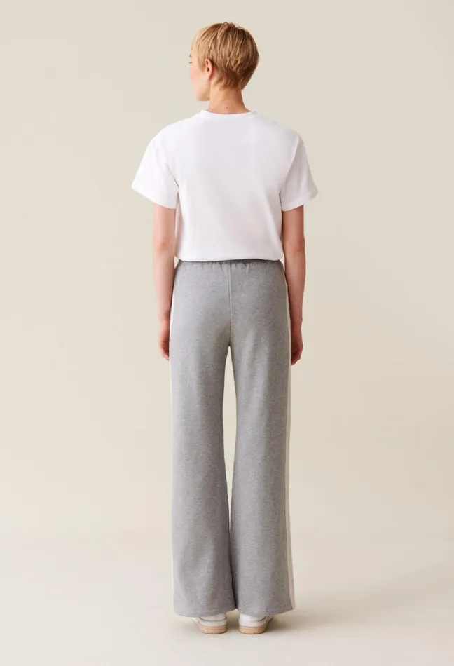 Claudie Pierlot Contrasting Grey Comfort Trousers Mottled Grey Women Jeans And Trousers Claudie Pierlot Contrasting Grey Comfort Trousers Mottled Grey Women Jeans And Trousers