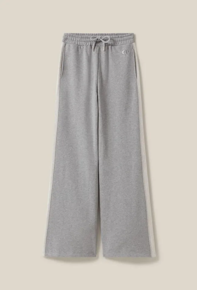 Claudie Pierlot Contrasting Grey Comfort Trousers Mottled Grey Women Jeans And Trousers Claudie Pierlot Contrasting Grey Comfort Trousers Mottled Grey Women Jeans And Trousers