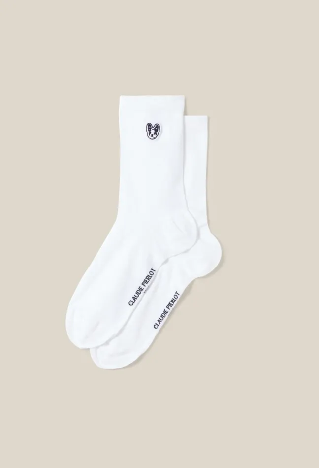 Claudie Pierlot Jean Toto White Socks Women Socks Claudie Pierlot Jean Toto White Socks Women Socks
