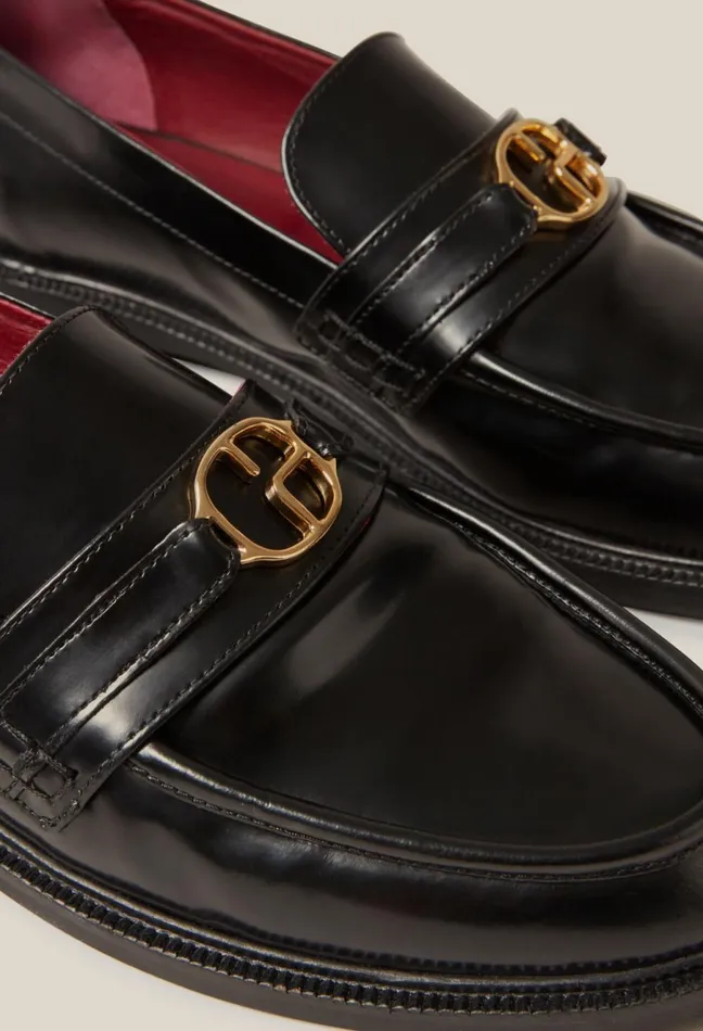 Claudie Pierlot Leather Loafers Black Women Loafers Claudie Pierlot Leather Loafers Black Women Loafers