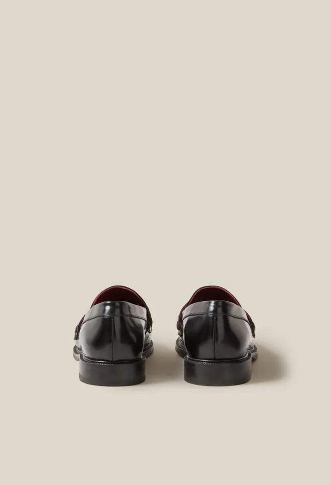 Claudie Pierlot Leather Loafers Black Women Loafers Claudie Pierlot Leather Loafers Black Women Loafers