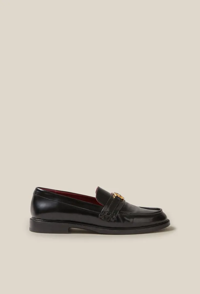Claudie Pierlot Leather Loafers Black Women Loafers Claudie Pierlot Leather Loafers Black Women Loafers