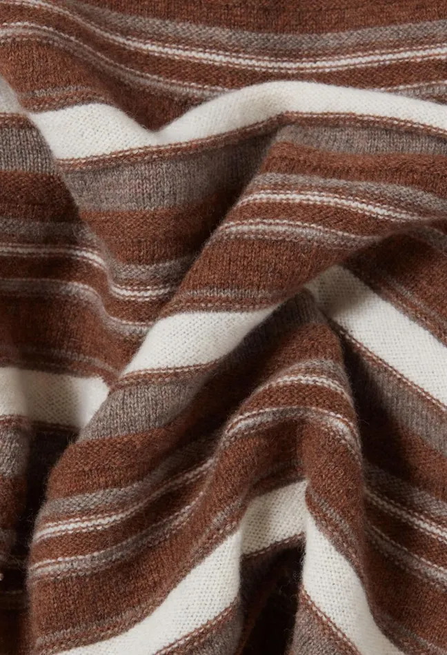 Claudie Pierlot Striped Flared Sleeve Jumper Multicolored Women Knitwear And Cardigans