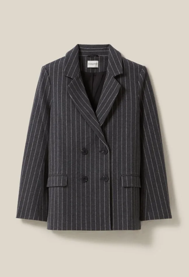 Claudie Pierlot Striped Oversized Blazer Dualcolor Women Blazers