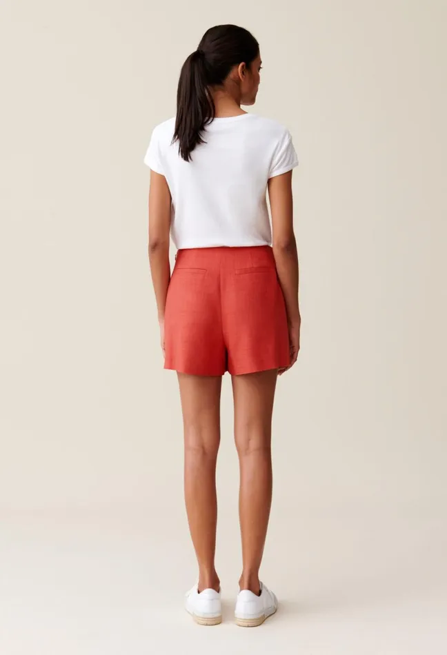 Claudie Pierlot Terracotta Wrap Skort Terracotta Women Skirts And Shorts