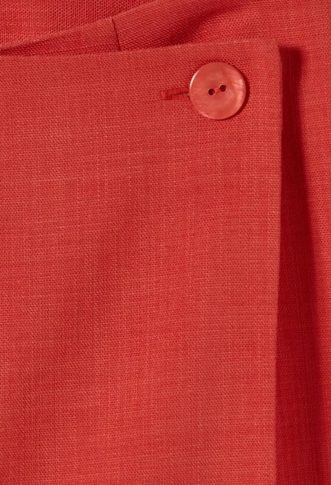 Claudie Pierlot Terracotta Wrap Skort Terracotta Women Skirts And Shorts