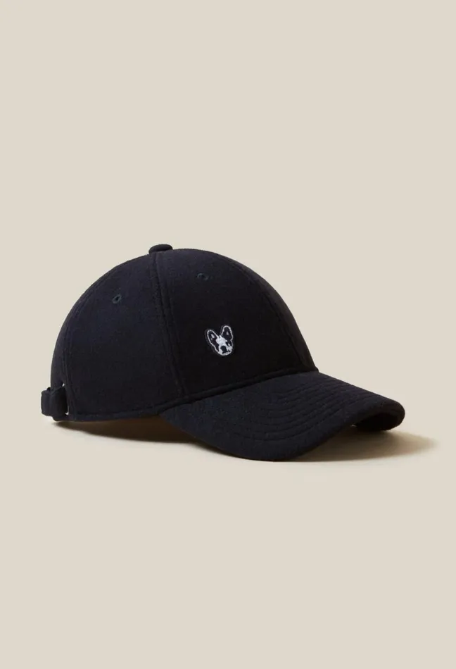 Claudie Pierlot Toto Denim Cap Navy Women Caps Claudie Pierlot Toto Denim Cap Navy Women Caps