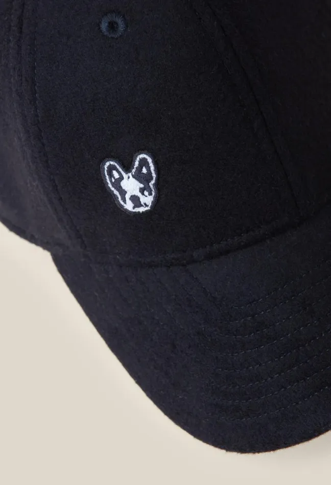 Claudie Pierlot Toto Denim Cap Navy Women Caps Claudie Pierlot Toto Denim Cap Navy Women Caps