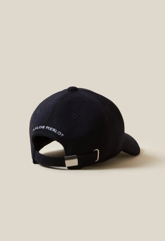 Claudie Pierlot Toto Denim Cap Navy Women Caps Claudie Pierlot Toto Denim Cap Navy Women Caps