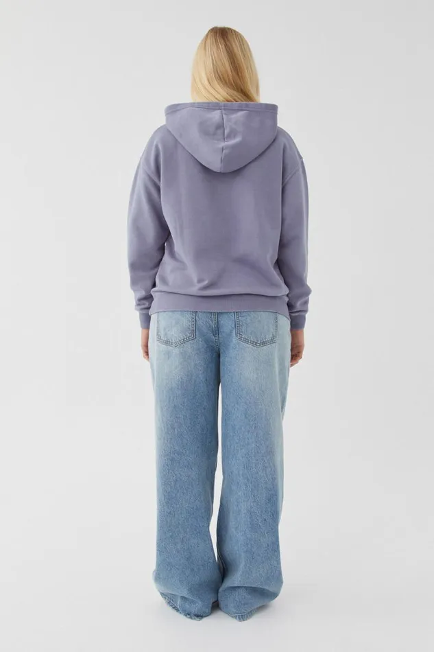 Clothing Supr Hoodies and Trackies Paige Oversized Printed Hoodie Washed Cool Bluele Marais