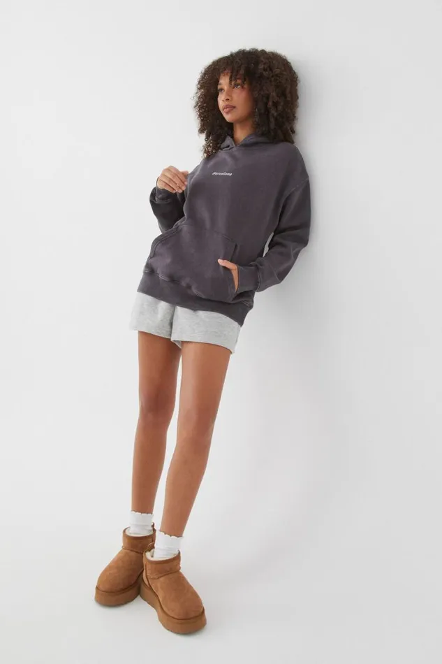 Clothing Supr Hoodies and Trackies Paige Oversized Printed Hoodie Washed Phantombarcelona