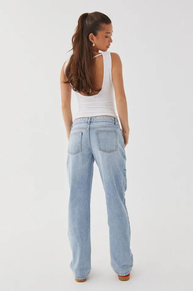 Clothing Supr Jeans Low Rise Straight Jean Sorrento Blue