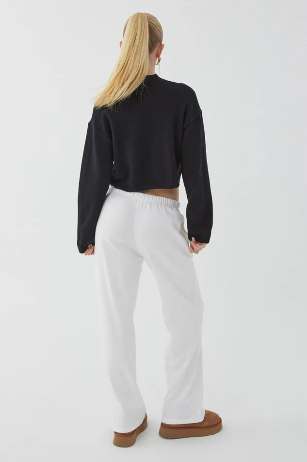 Clothing Supr Knitwear Marley Mock Neck Knit Jumper Black