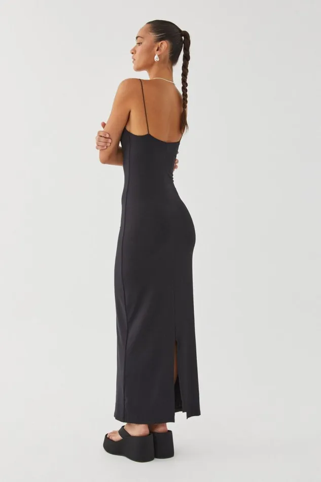 Clothing Supr Luxe Essentials Luxe Sleeveless Maxi Dress Black