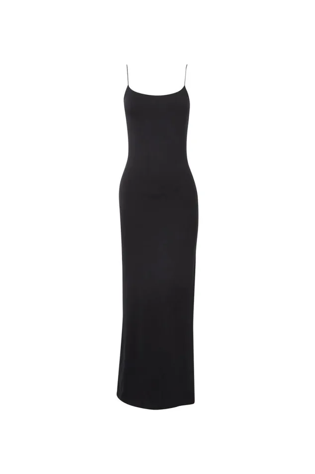 Clothing Supr Luxe Essentials Luxe Sleeveless Maxi Dress Black