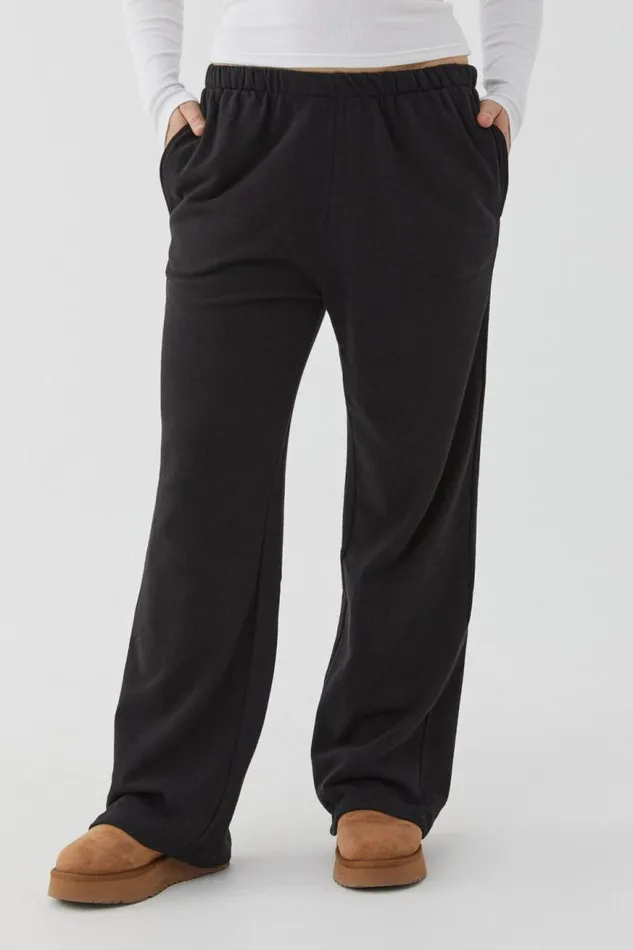 Clothing Supr Pants Relaxed Wide Leg Track Pant Black