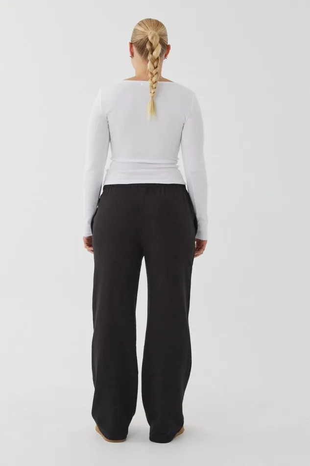 Clothing Supr Pants Relaxed Wide Leg Track Pant Black