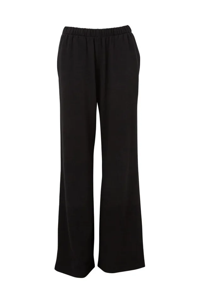Clothing Supr Pants Relaxed Wide Leg Track Pant Black