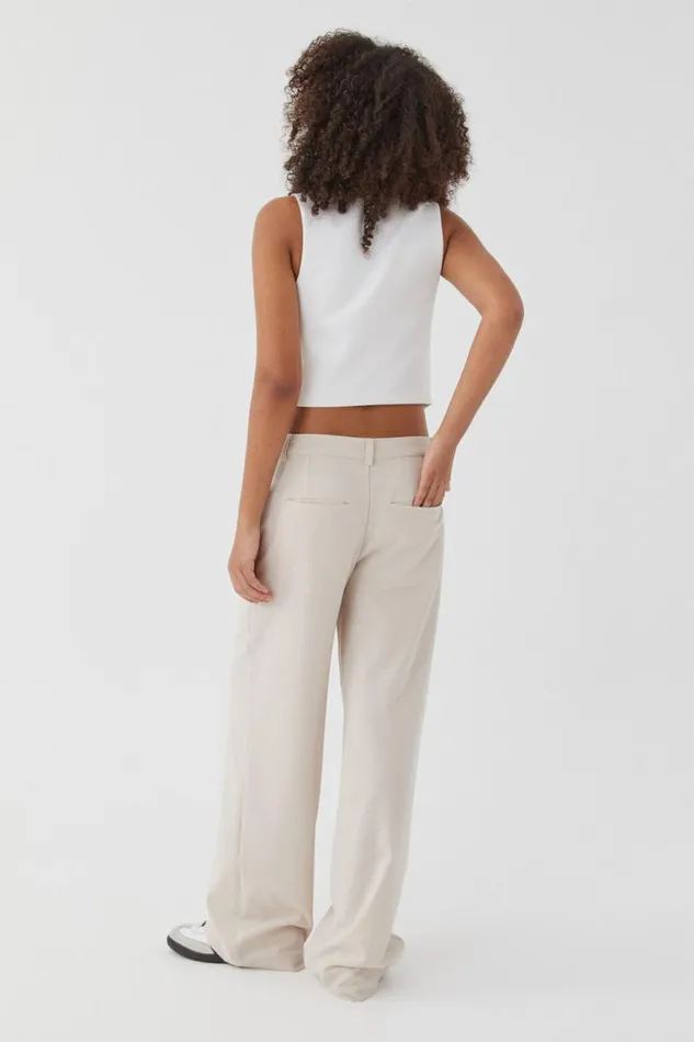 Clothing Supr Pants Valery Wide Leg Pant Beige Buff