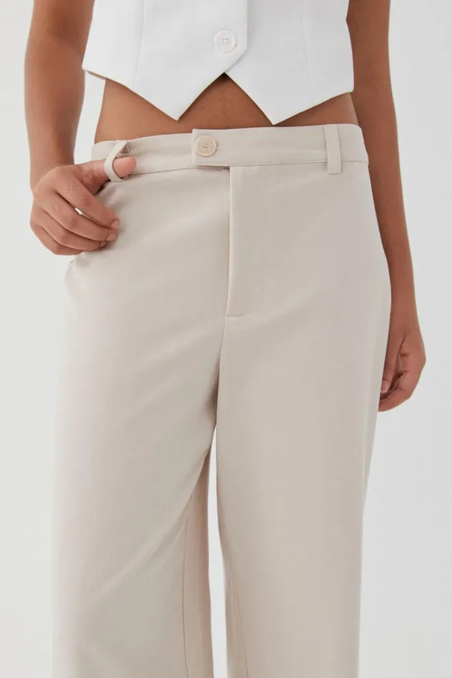 Clothing Supr Pants Valery Wide Leg Pant Beige Buff