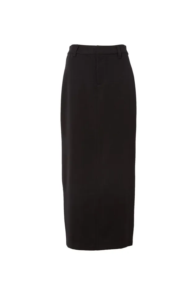 Clothing Supr Skirts Chloe Tailored Maxi Skirt Black