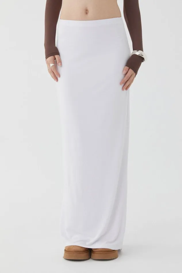 Clothing Supr Skirts Soft Hipster Maxi Skirt White